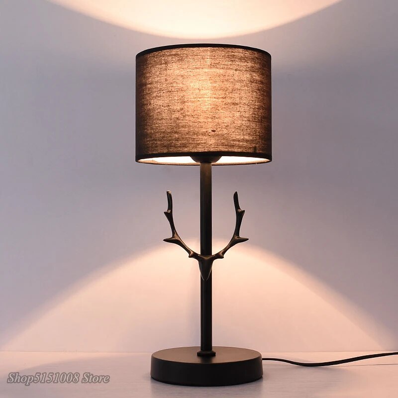 Modern LED antler table lamp