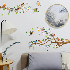 Bird On Branch Wall Sticker