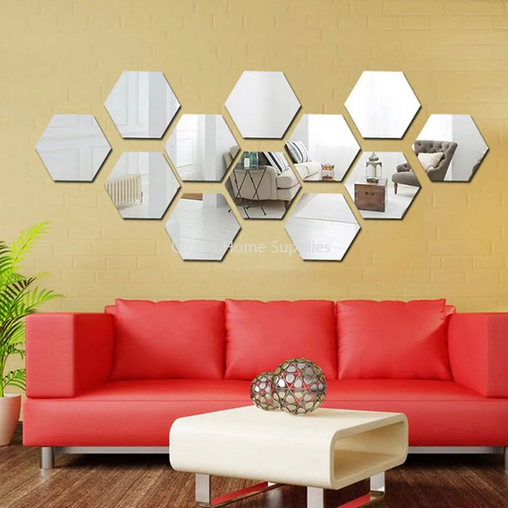 Hexagon Mirror Sticker