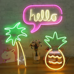 Palm Tree Neon Wall Art