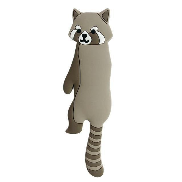 Flexible Adhesive Animal Fridge and Wall Hooks Grey Raccoon | Sage & Sill