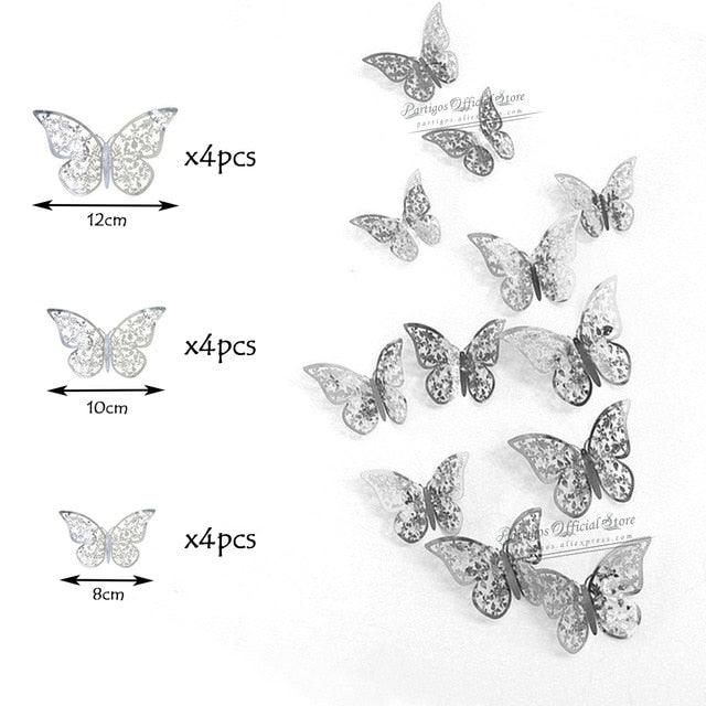 Hollow Butterfly Wall Sticker DIY Home Decoration