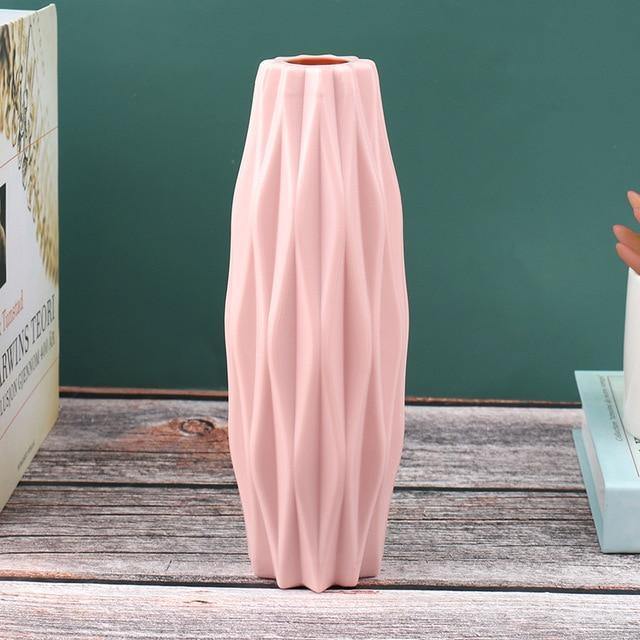 Geometric Narrow Flower Vase LightPink | Sage & Sill