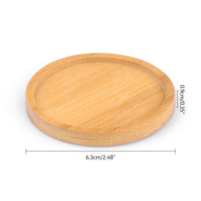 Natural Bamboo Planter Saucer Trays Circle / Extra Small | Sage & Sill