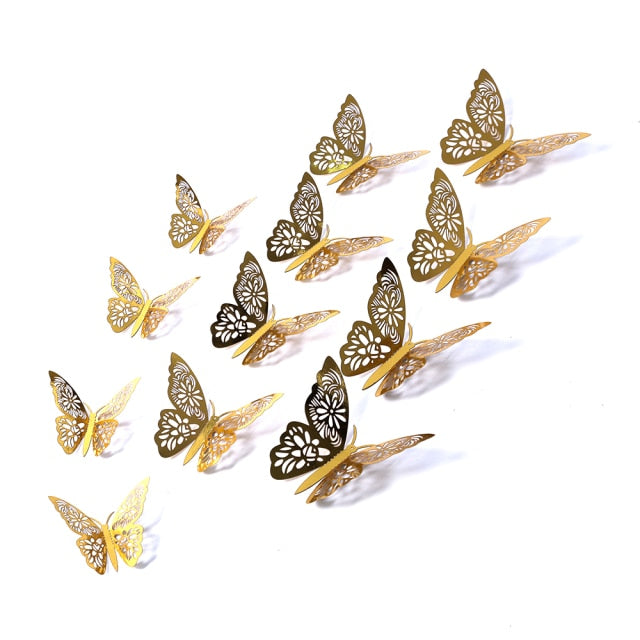 Hollow Butterfly Wall Sticker DIY Home Decoration