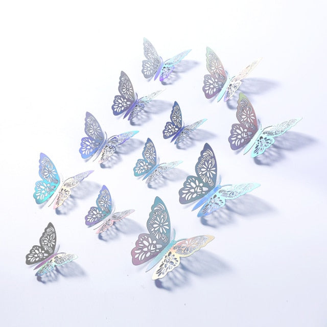 Hollow Butterfly Wall Sticker DIY Home Decoration