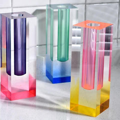 Modern Prism Acrylic Vase